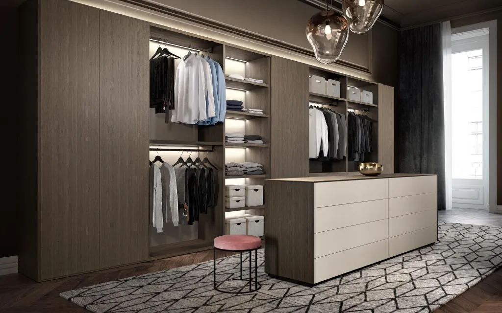 Begehbarer Kleiderschrank der Marke Kettnaker